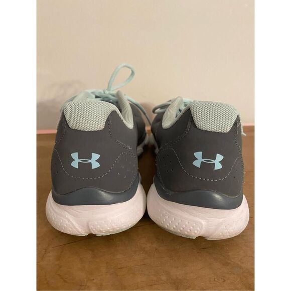 Under Armour 9.5 Micro G Assert 7 Running Shoes sneakers womens grey blue - Picture 4 of 7